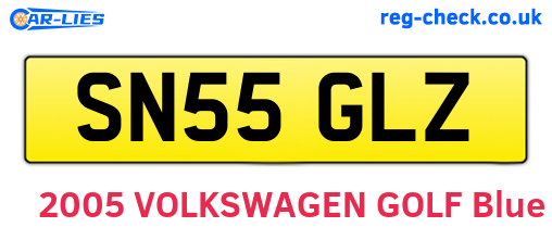 SN55GLZ are the vehicle registration plates.