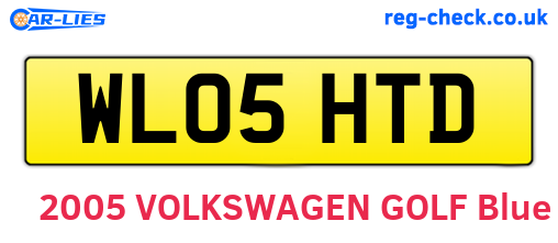 WL05HTD are the vehicle registration plates.