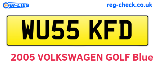 WU55KFD are the vehicle registration plates.