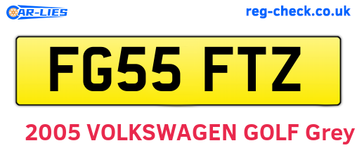FG55FTZ are the vehicle registration plates.