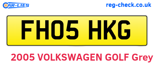 FH05HKG are the vehicle registration plates.