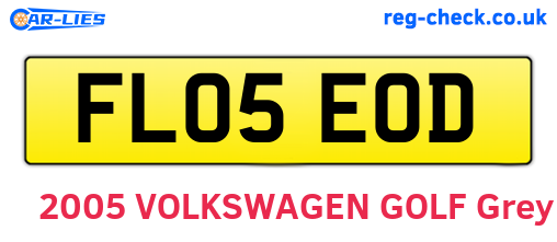 FL05EOD are the vehicle registration plates.