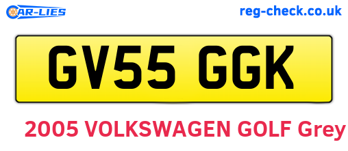 GV55GGK are the vehicle registration plates.