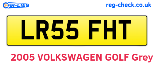 LR55FHT are the vehicle registration plates.