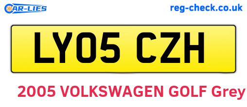 LY05CZH are the vehicle registration plates.