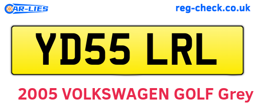 YD55LRL are the vehicle registration plates.