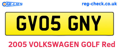 GV05GNY are the vehicle registration plates.