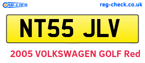 NT55JLV are the vehicle registration plates.