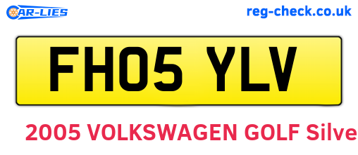 FH05YLV are the vehicle registration plates.