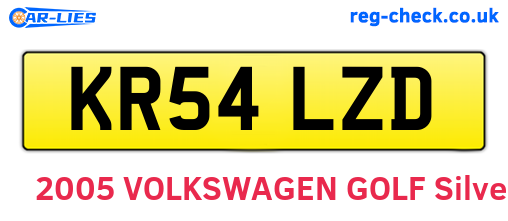 KR54LZD are the vehicle registration plates.