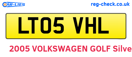 LT05VHL are the vehicle registration plates.