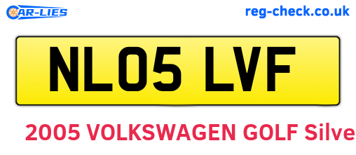 NL05LVF are the vehicle registration plates.