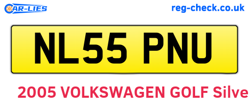 NL55PNU are the vehicle registration plates.