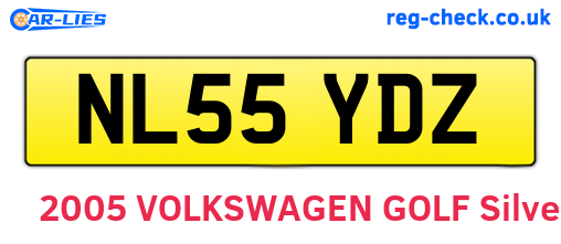NL55YDZ are the vehicle registration plates.