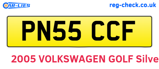 PN55CCF are the vehicle registration plates.