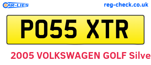 PO55XTR are the vehicle registration plates.