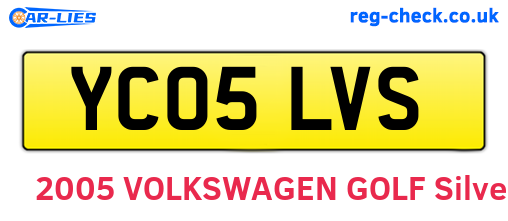 YC05LVS are the vehicle registration plates.