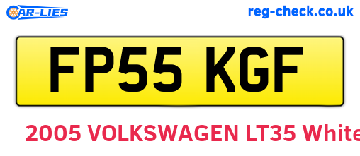 FP55KGF are the vehicle registration plates.