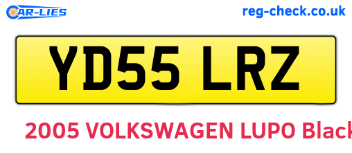 YD55LRZ are the vehicle registration plates.