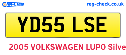 YD55LSE are the vehicle registration plates.