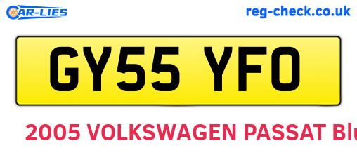 GY55YFO are the vehicle registration plates.