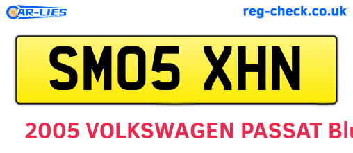 SM05XHN are the vehicle registration plates.