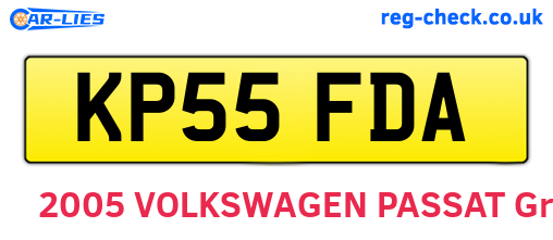 KP55FDA are the vehicle registration plates.