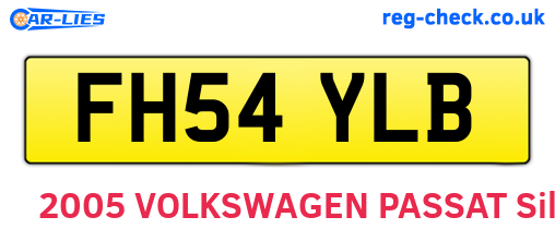 FH54YLB are the vehicle registration plates.