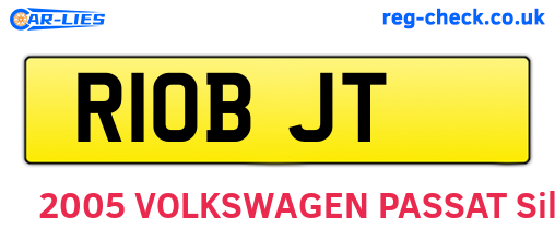 R10BJT are the vehicle registration plates.