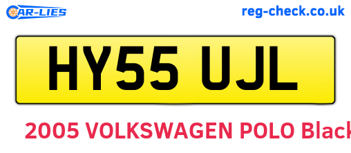 HY55UJL are the vehicle registration plates.