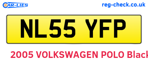 NL55YFP are the vehicle registration plates.