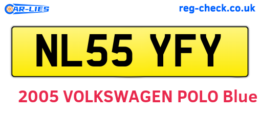 NL55YFY are the vehicle registration plates.