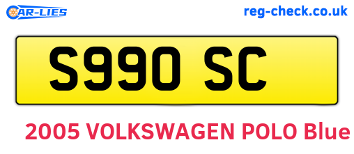 S99OSC are the vehicle registration plates.