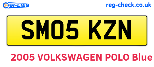 SM05KZN are the vehicle registration plates.