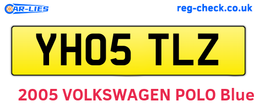YH05TLZ are the vehicle registration plates.