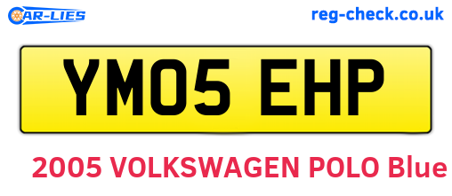 YM05EHP are the vehicle registration plates.