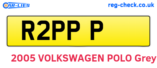 R2PPP are the vehicle registration plates.
