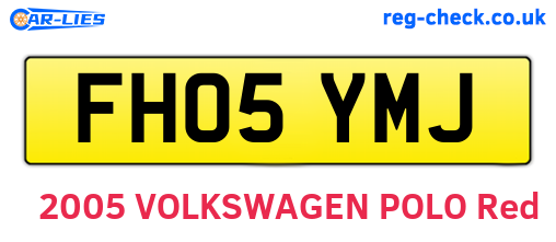 FH05YMJ are the vehicle registration plates.