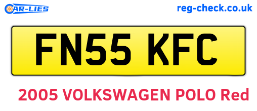 FN55KFC are the vehicle registration plates.