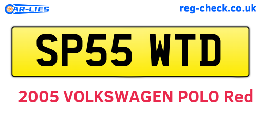 SP55WTD are the vehicle registration plates.