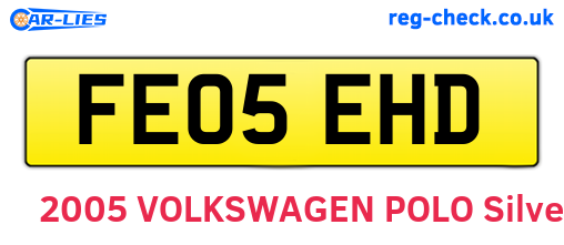 FE05EHD are the vehicle registration plates.