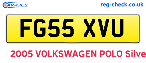 FG55XVU are the vehicle registration plates.