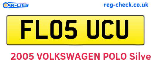 FL05UCU are the vehicle registration plates.