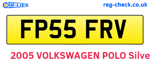 FP55FRV are the vehicle registration plates.