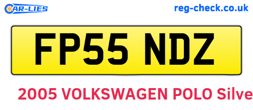 FP55NDZ are the vehicle registration plates.