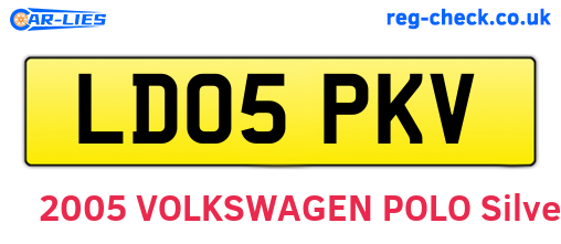 LD05PKV are the vehicle registration plates.