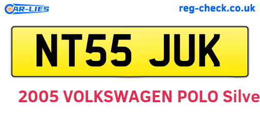 NT55JUK are the vehicle registration plates.