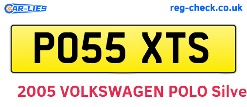PO55XTS are the vehicle registration plates.