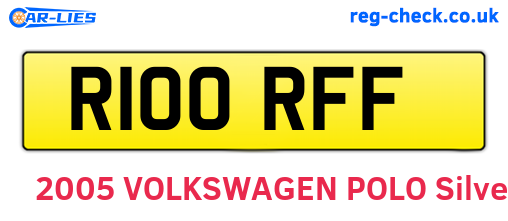 R100RFF are the vehicle registration plates.