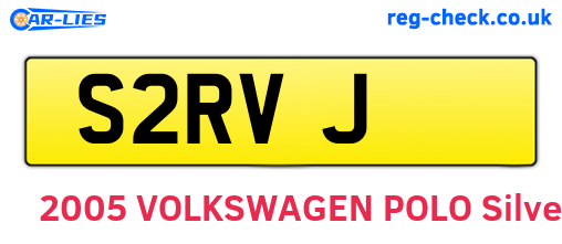 S2RVJ are the vehicle registration plates.